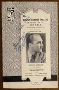 Boston Theatre Dear Brutus Playbill Signed by Harry Ellerbe, Allan Tower, Ann S+