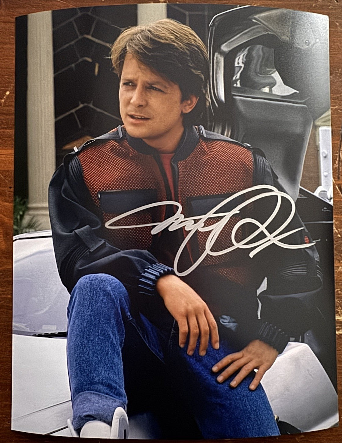 Michael J Fox Signed Autographed Signature 8x10 Matte Back To The Future COA