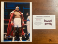 George Foreman Signed Autograph Signature 8x10 Color Glossy Photograph W/ COA