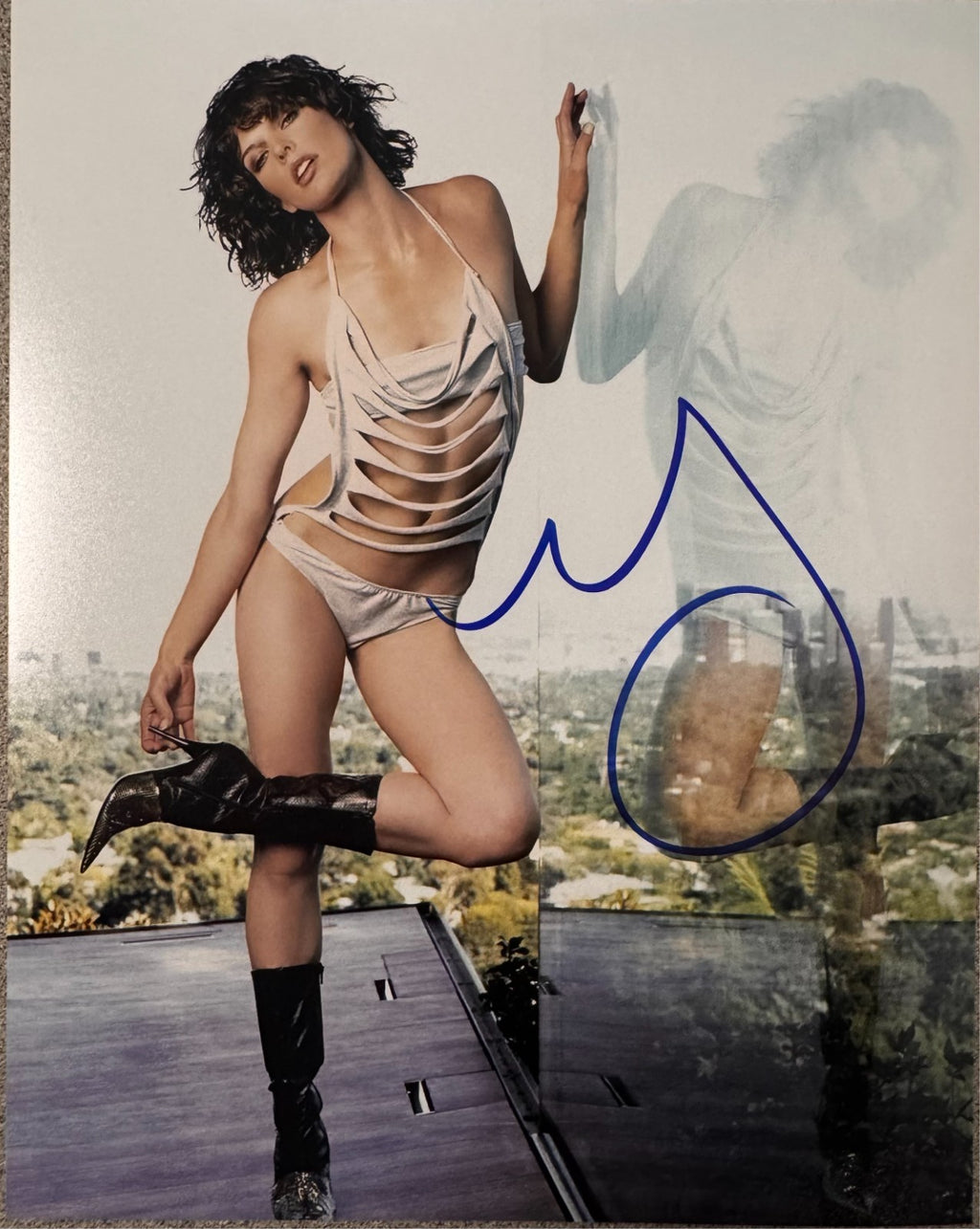 Milla Jovovich Signed Autograph Signature 8x10 Matte Photograph COA