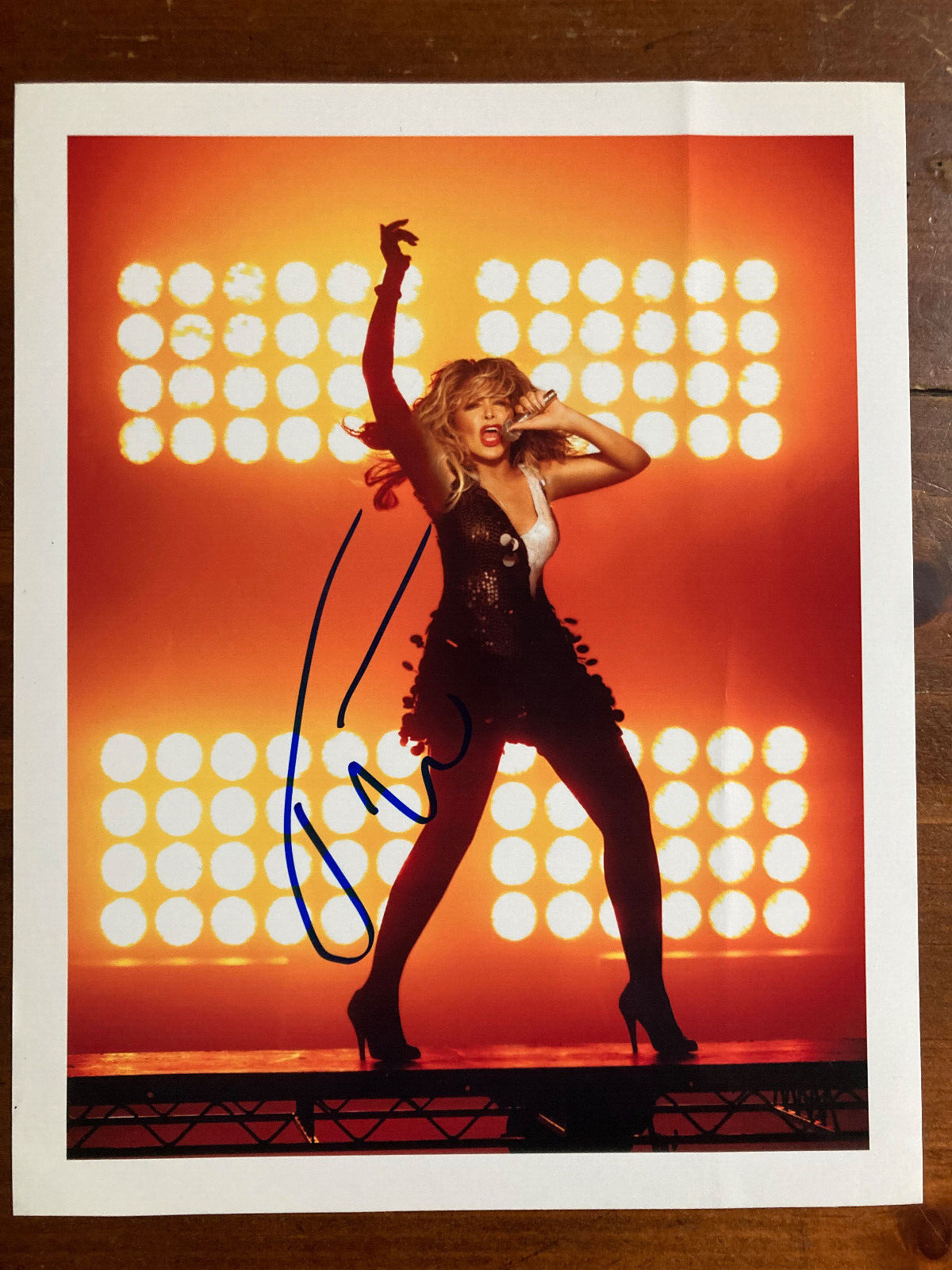 Tina Turner Signed Autograph Signature 8x10 Color Glossy Photograph
