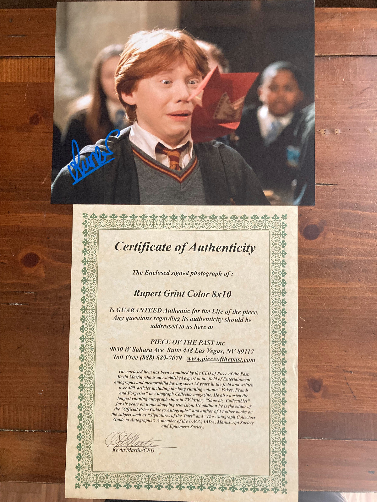 Rupert Grint Signed Autograph 10x8 Color Glossy - Harry Potter COA - Ron Weasley