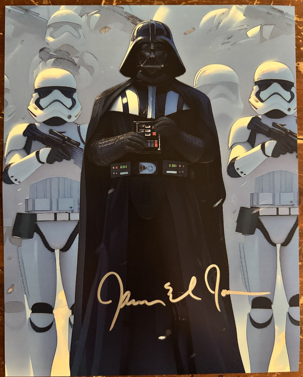 James Earl Jones Signed Autograph Signature 8x10 Matte Star Wars Photograph COA