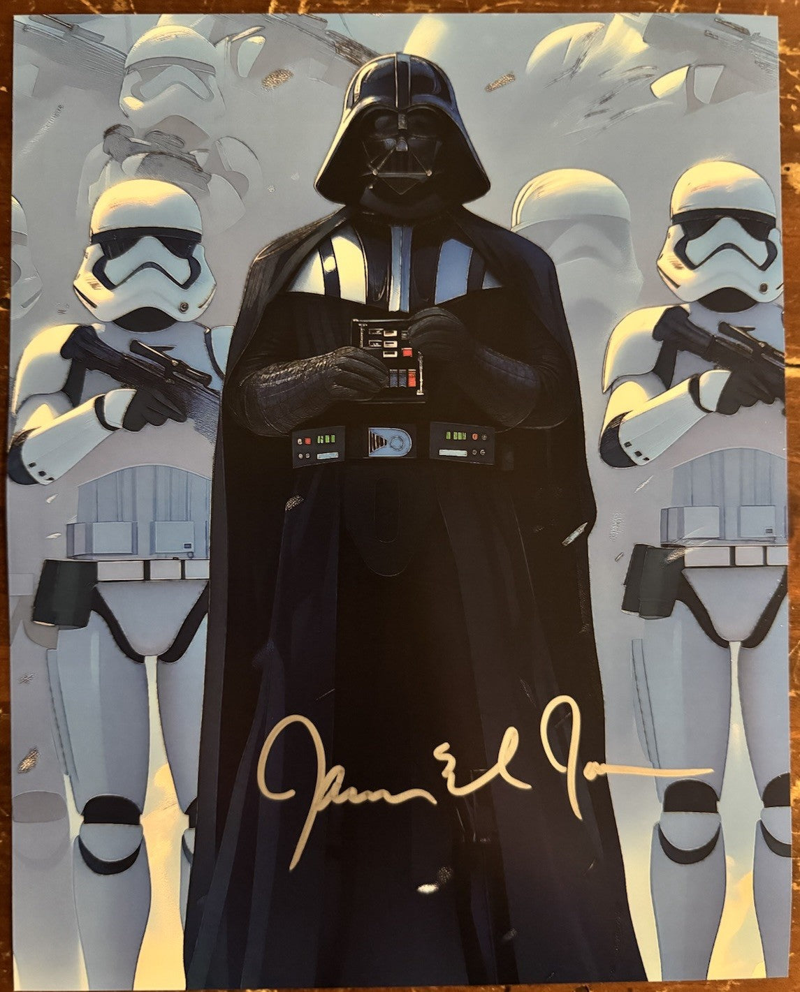 James Earl Jones Signed Autograph Signature 8x10 Matte Star Wars Photograph COA