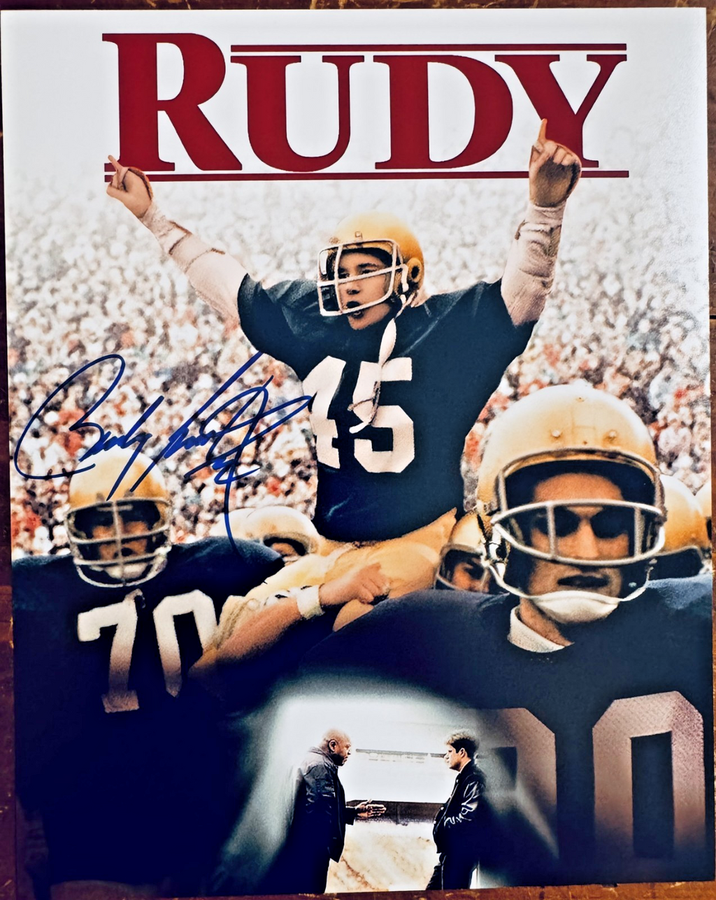 Rudy Ruettiger Signed Autographed Signature 8x10 Matte Photograph COA