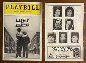 Lost in Yonkers Playbill Signed Kevin Spacey, Mercedes Ruehl, Irene Worth +4