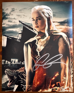 Emilia Clarke Game of Thrones Signed Autographed 8x10 Matte Photograph COA