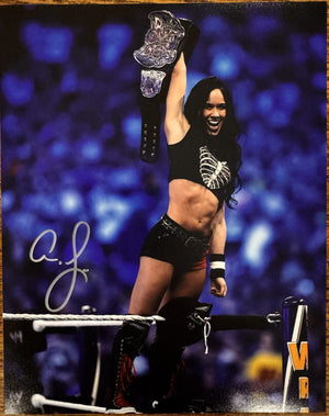 AJ Lee WWC Signed Autographed Signature 8x10 Matte Photograph COA