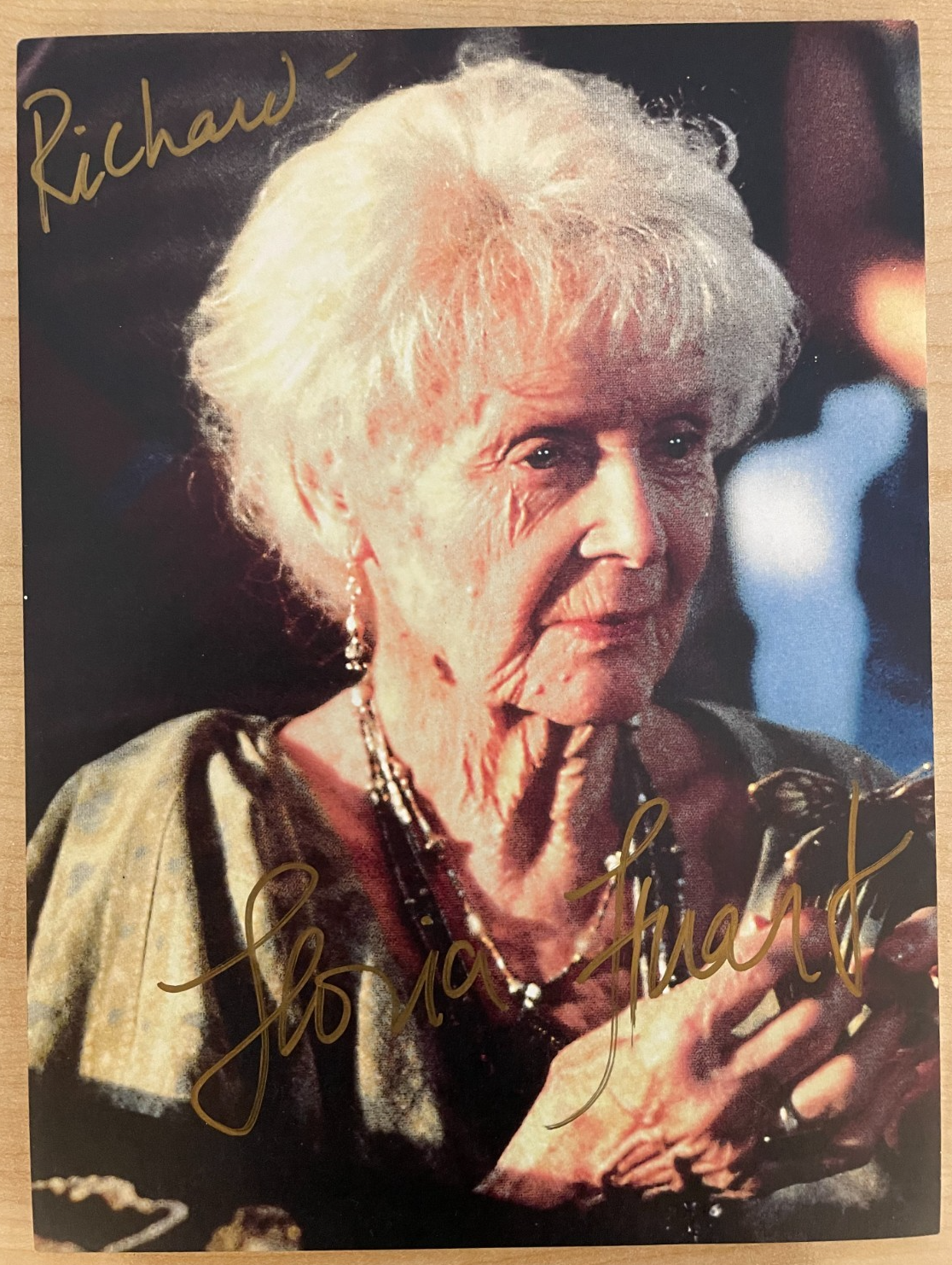 Gloria Stuart Signed autograph Signature 8x10 Foam Board Photograph Titanic