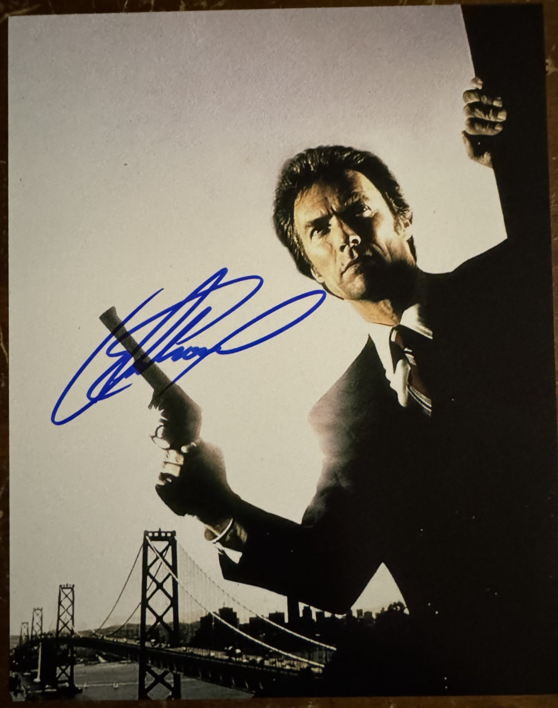 Clint Eastwood Dirty Harry Autographed Signature 8x10 Matte Photograph COA