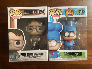 Dwight Schrute 1394 The Office Fun Run Television & 1418 Conductor Funko Pop!