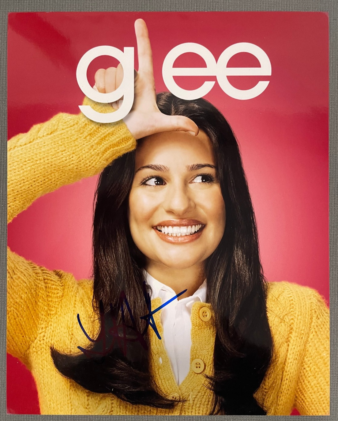 Lea Michele Signed Autograph 8x10 Glossy Photograph GLEE
