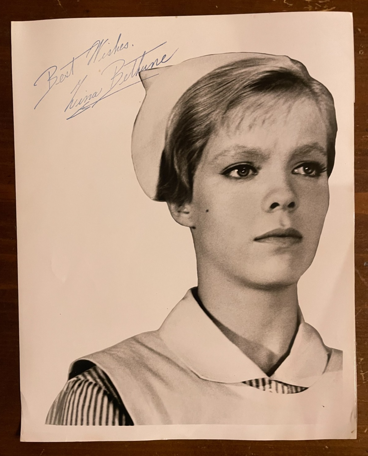 Zina Bethune Signed Autograph Signature 8x10 B&W Glossy Photograph The Nurse