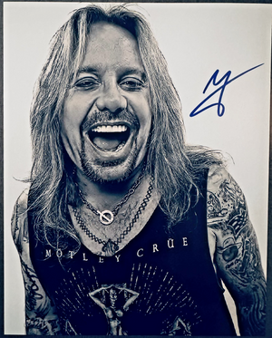 Vince Neil Motley Crue Signed Autographed Signature 8x10 Matte Photograph COA