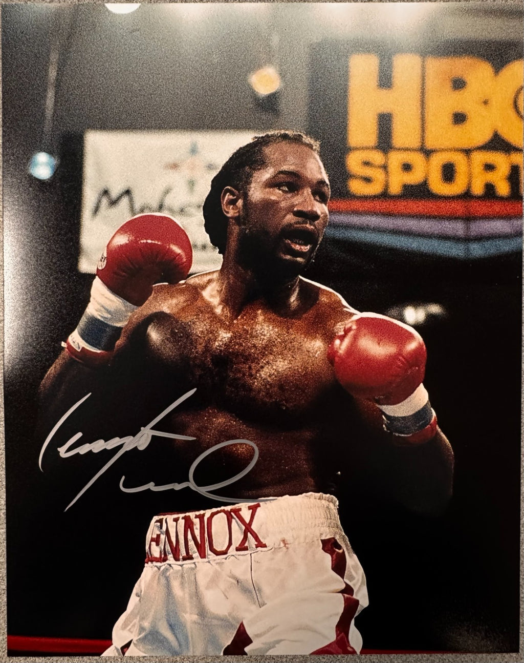Lennox Lewis Boxing Legend Signed Autograph Signature 8x10 Matte Photograph COA
