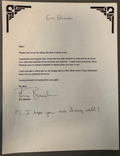 Eric Braeden Typed Letter Signed on Personal Letterhead ?oung and the Restless