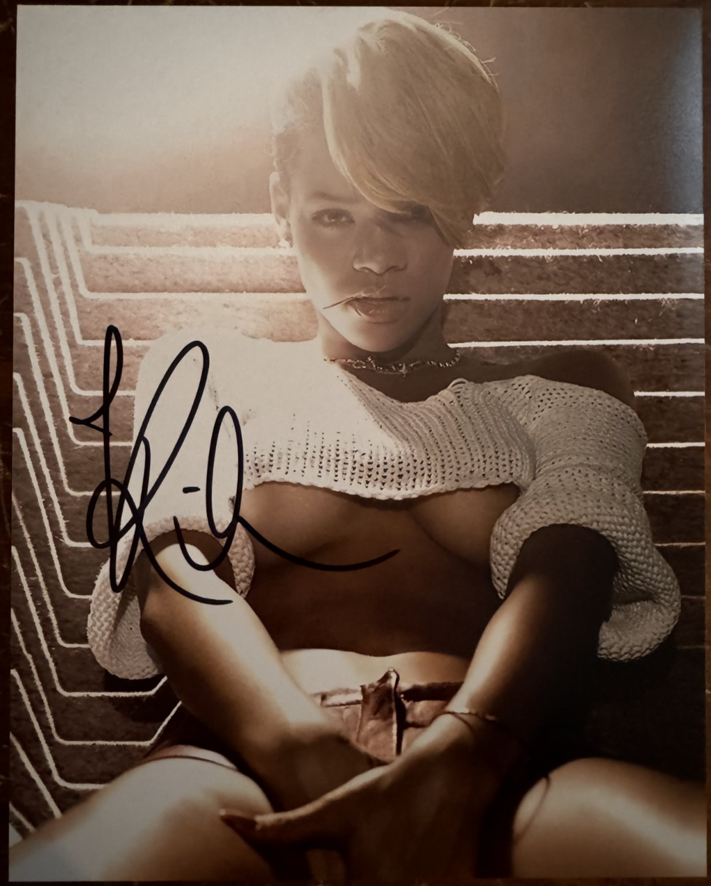 Rihanna Signed Autographed Signature 8x10 Matte Photo COA