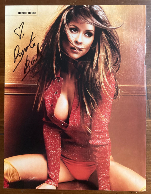 Brooke Burke Signed Autograph Signature Cut Magazine Page