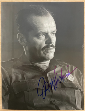 Jack Nicholson Signed Autograph 7x9 B&W Glossy The Border aka La Frontera Promo