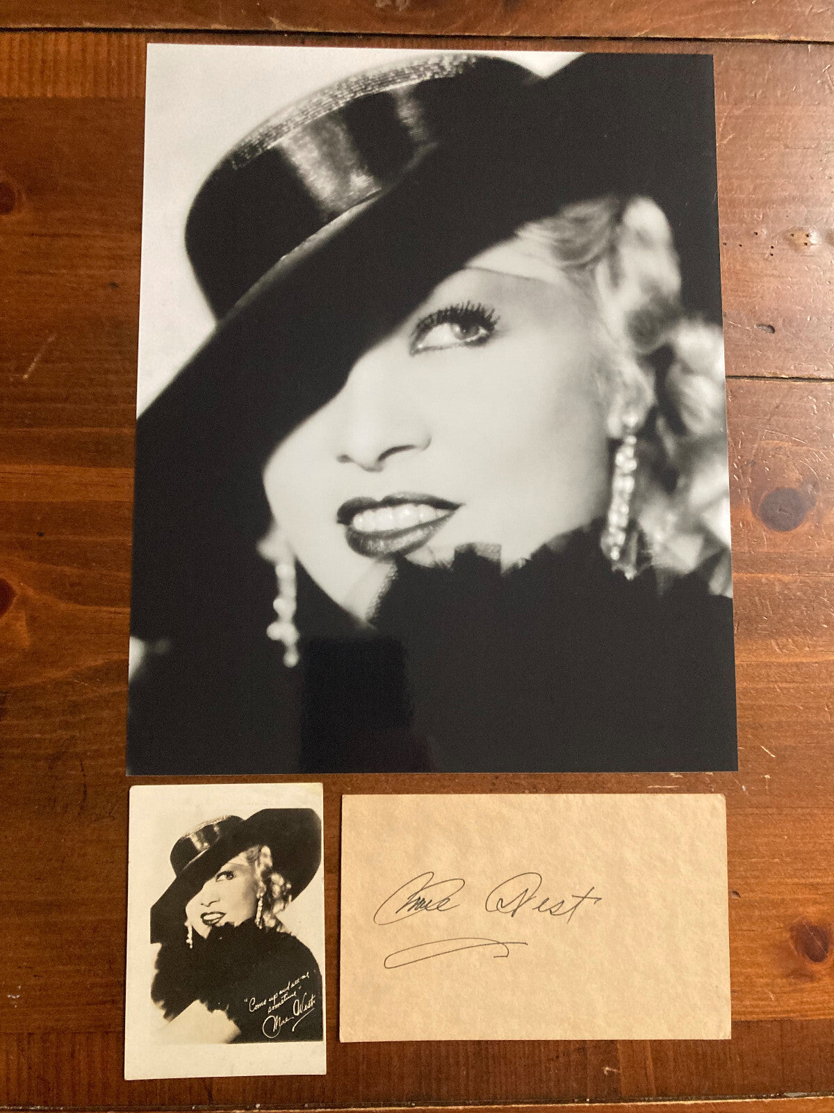 Mae West Signed Autograph Signature 4.5x3 Vintage Cut Paper Actor Comedian