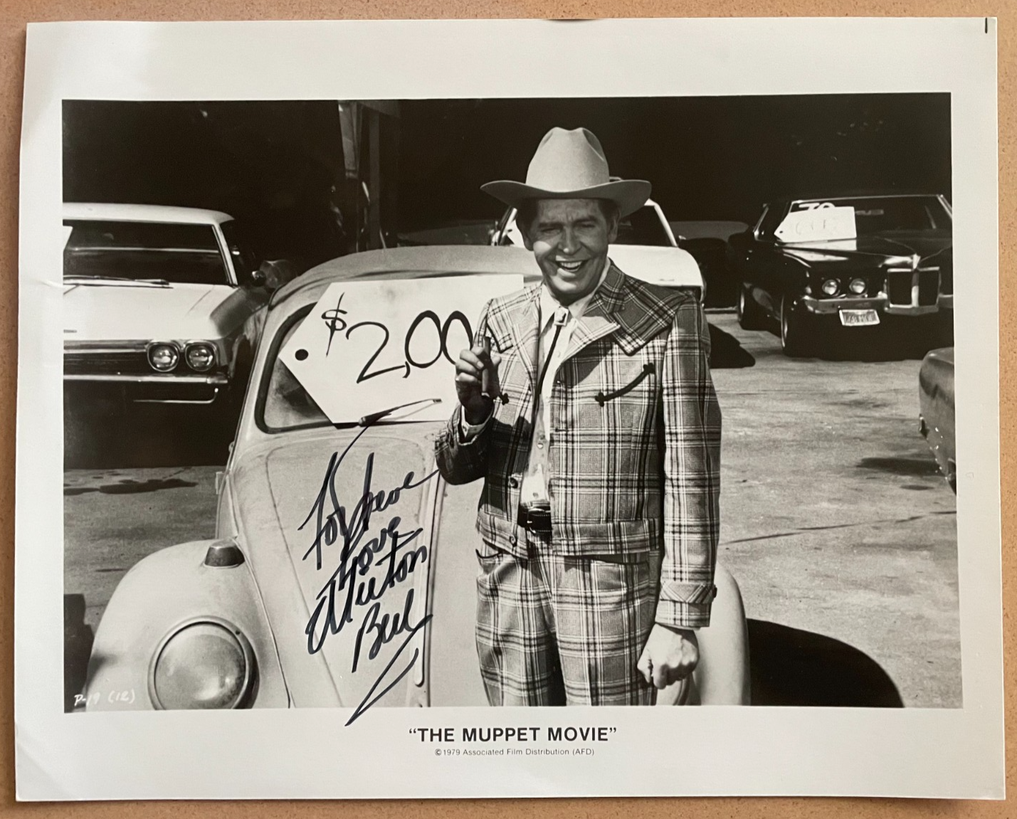 Milton Berle Signed Autograph Signature 10x8 Vintage The Muppet Movie Photograph