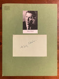 Harry Ellerbe Signed Autograph Signature 5x3.25 Cut Vintage Paper Outer Limits