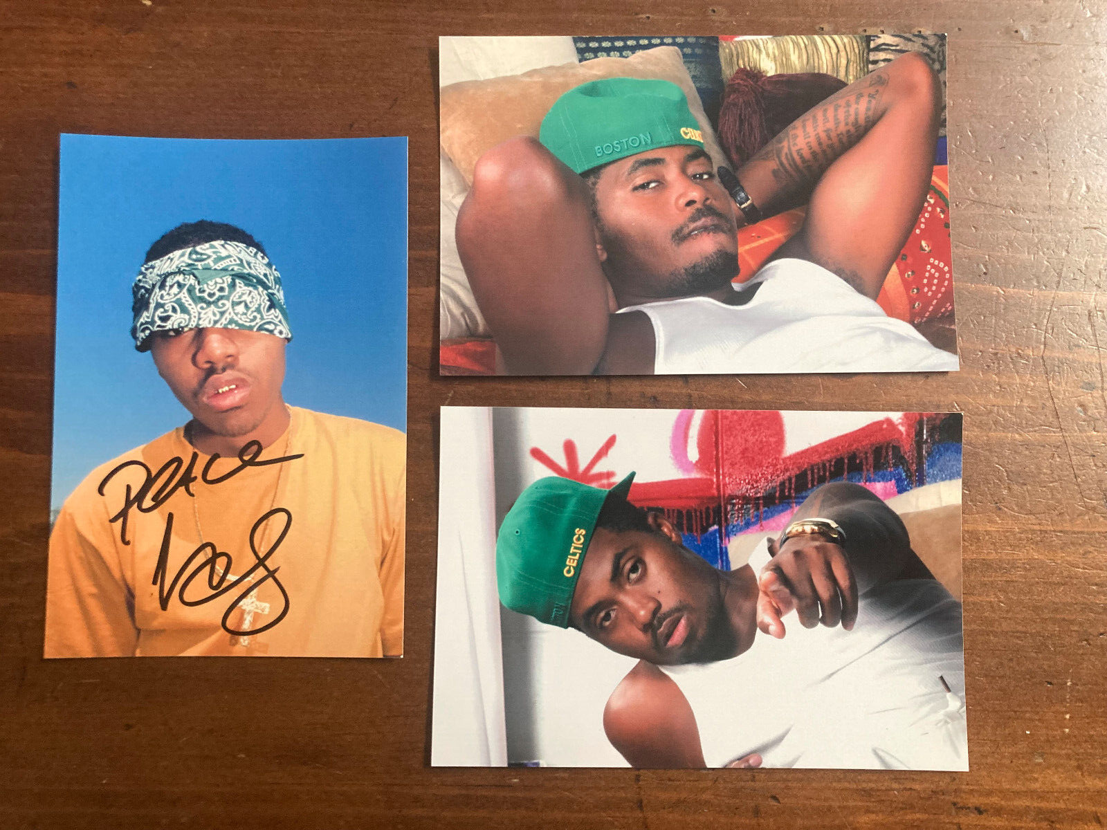 Early signature of NAS Nasir Jones Autograph Rapper 4x6 Color Glossy Photograph