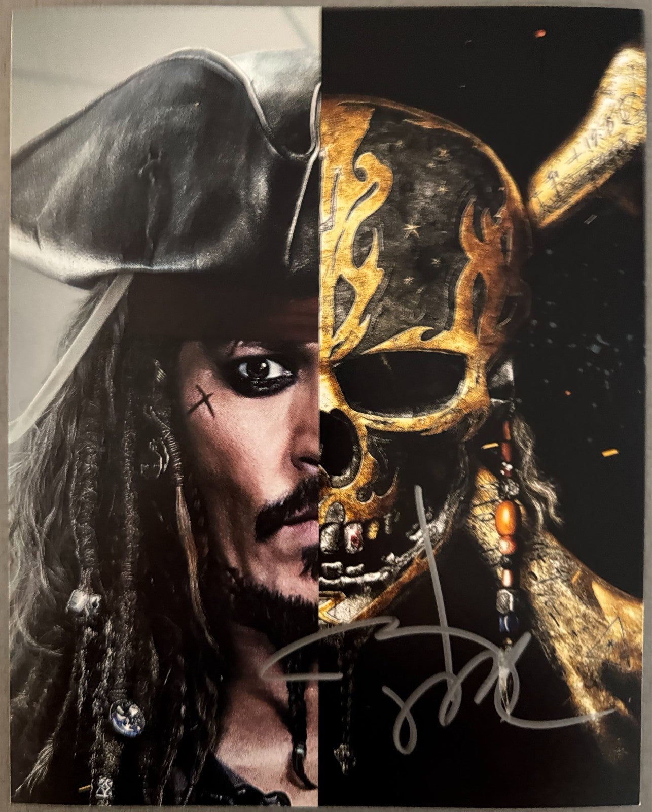 Johnny Depp Pirates of the Caribbean Signed Autographed 8x10 Matte Photo COA
