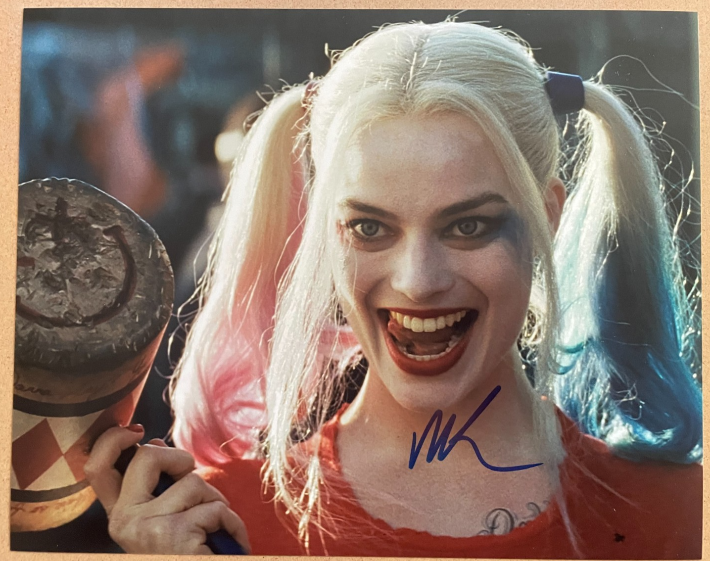 Margot Robbie Signed Autograph Signature 10x8 Birds of Prey Harley Quinn Photo