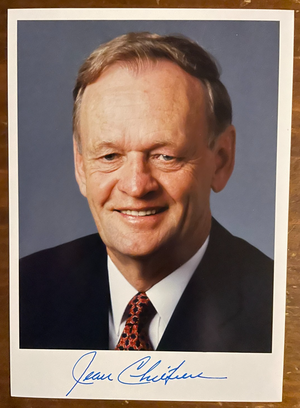 Jean Chrétien Signed Autograph 5x7 Color Glossy Photograph Prime Minister Canada