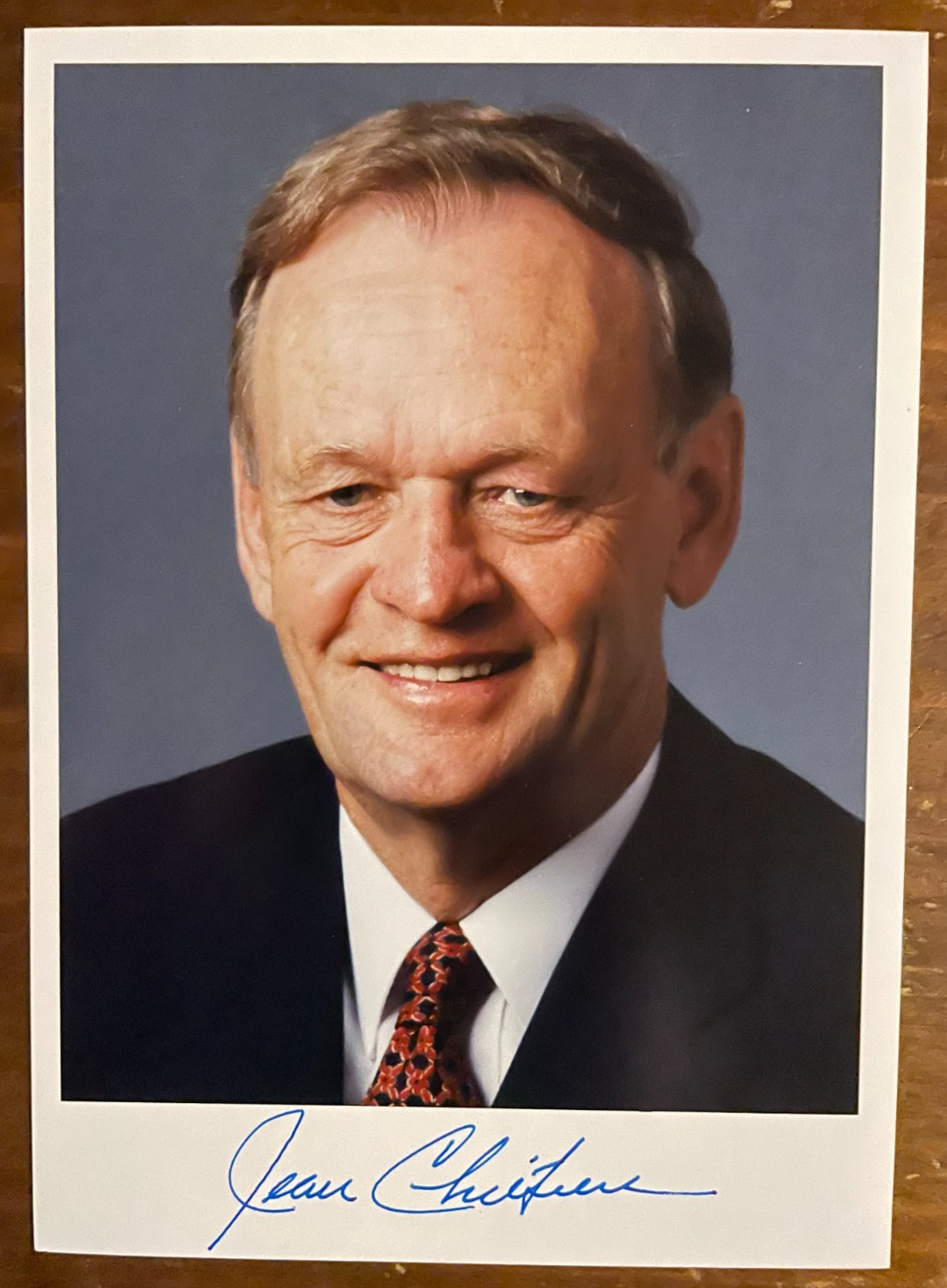 Jean Chrétien Signed Autograph 5x7 Color Glossy Photograph Prime Minister Canada