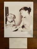 Lauren Chapin Signed Autograph Signature 3x5 Index Card with 8x10 Photograph