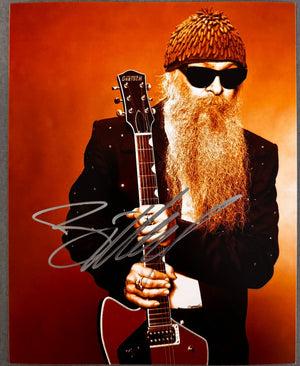 Billy Gibbons ZZ Top Signed Autograph Signature 8x10 Matte Photograph COA