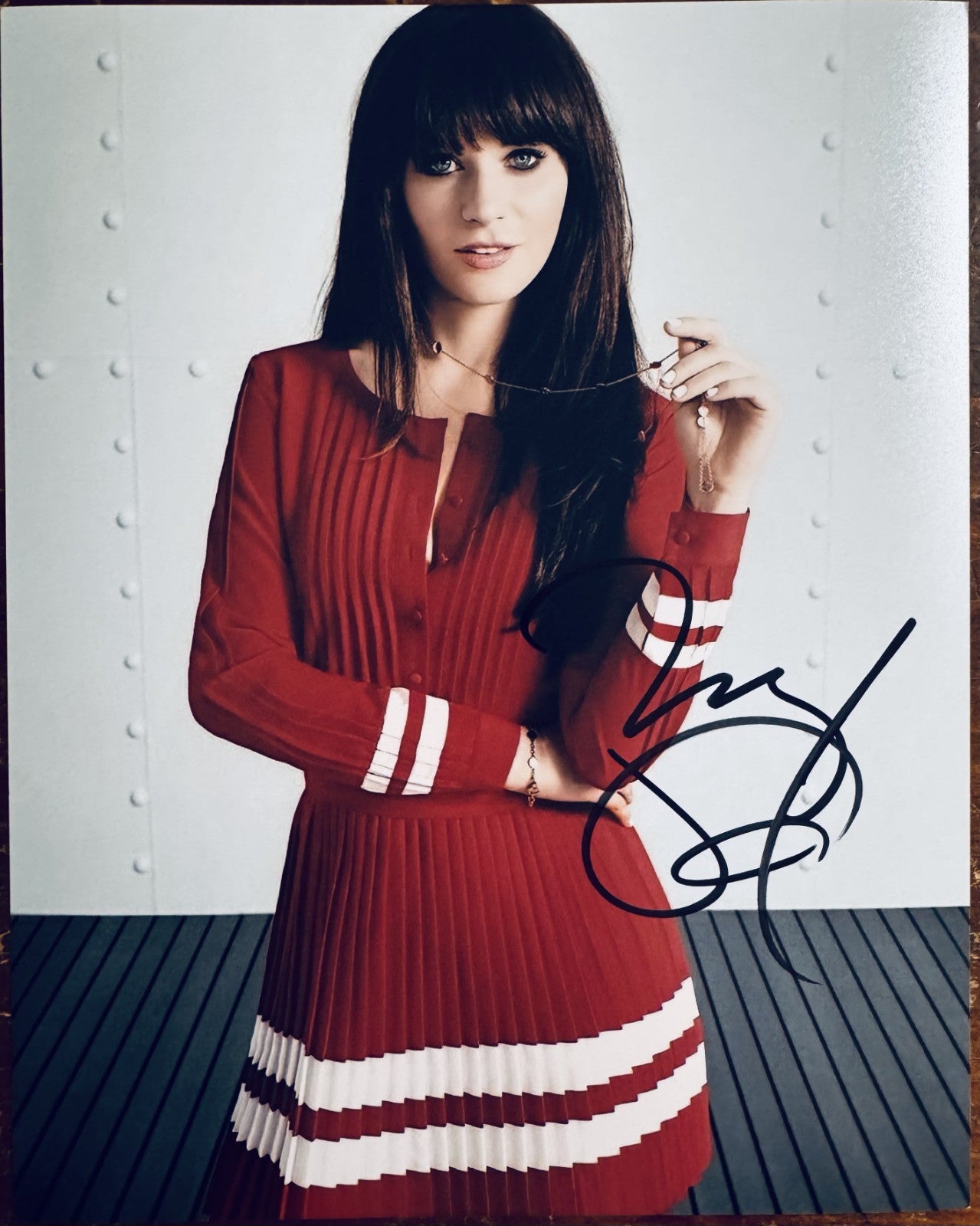Zooey Deschanel Signed Autographed Signature 8x10 Matte Photograph COA