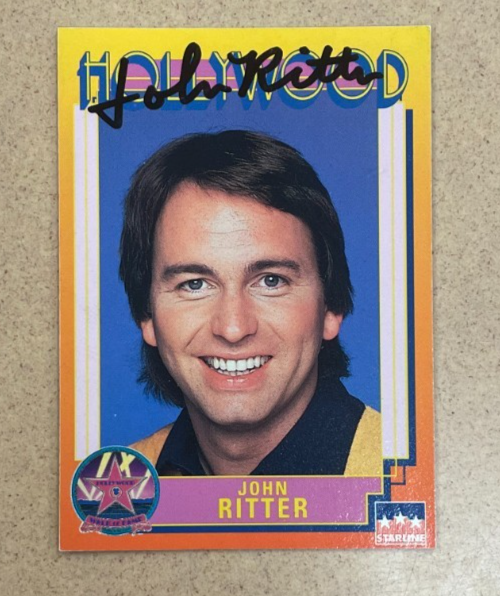John Ritter Signed Autograph Signature Hollywood Collectors Card