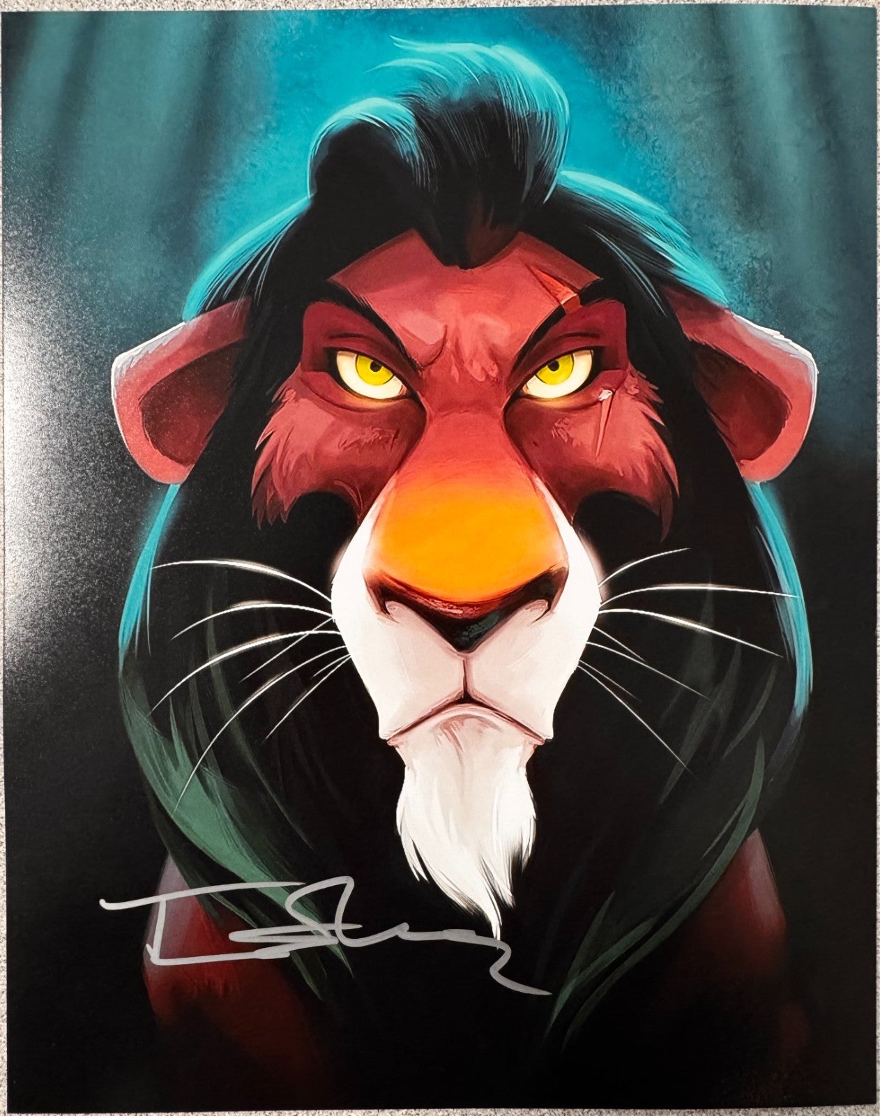Jeremy Irons Lion King Signed Autograph Signature 8x10 Matte Photograph COA
