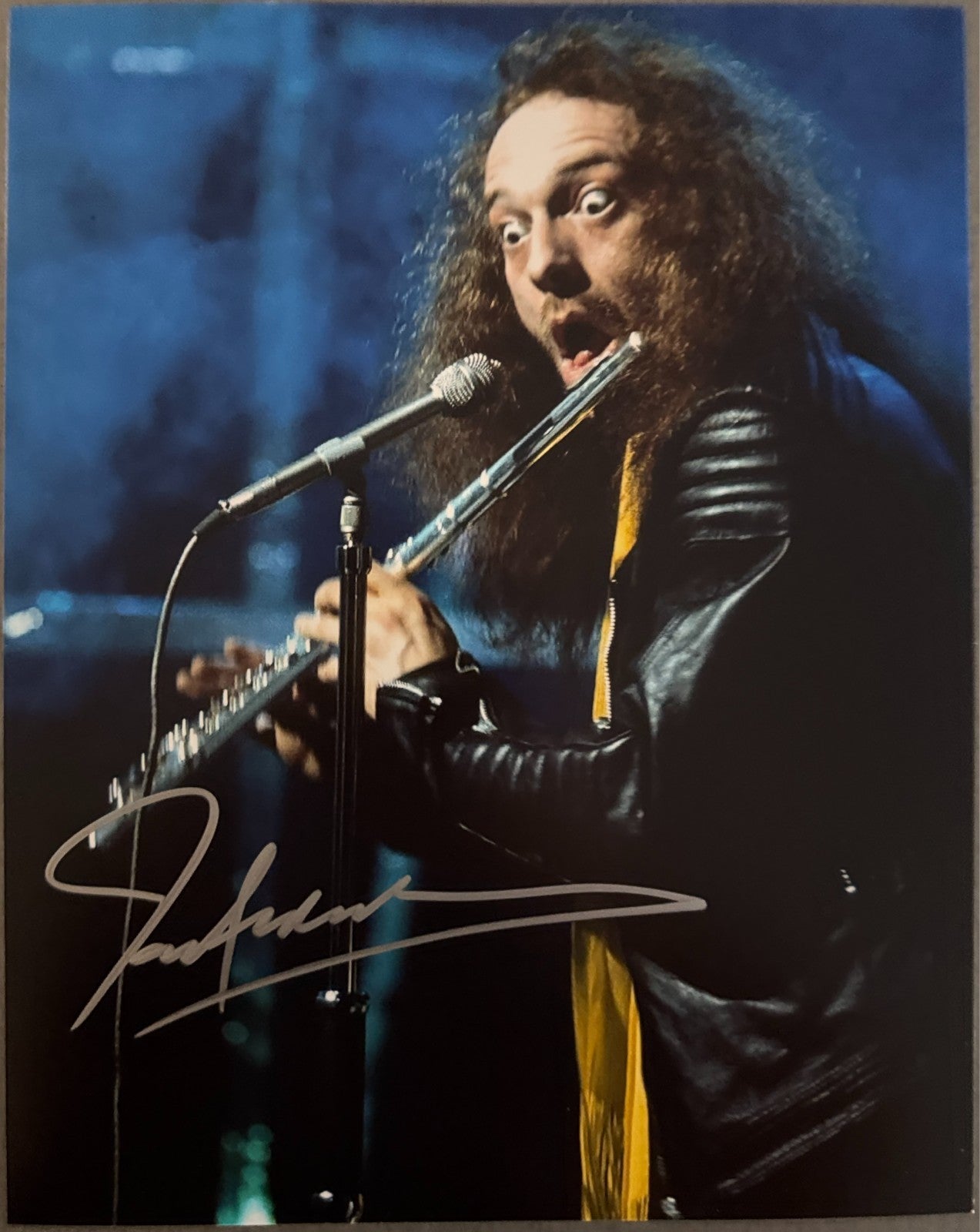 Ian Anderson Jethro Tull Signed Autographed Signature 8x10 Matte Photograph COA