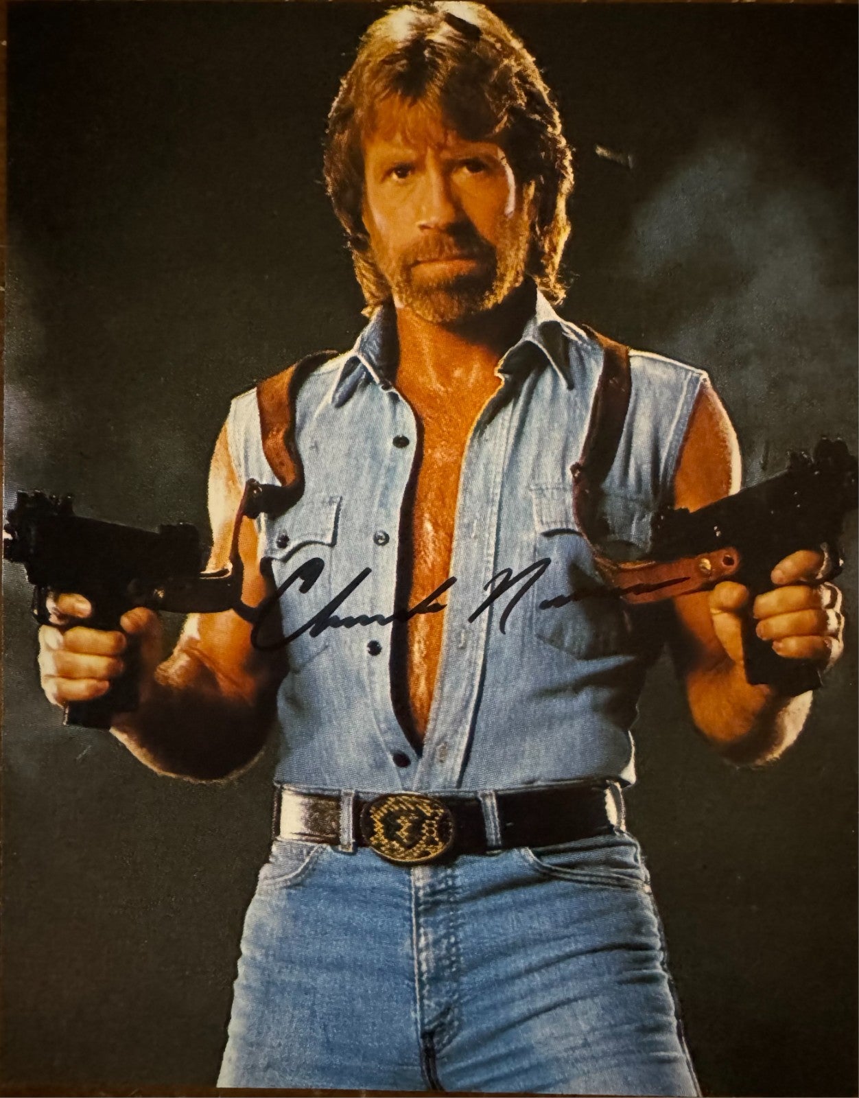 Chuck Norris Invasion USA Signed Autographed Signature 8×10 Matte Photograph