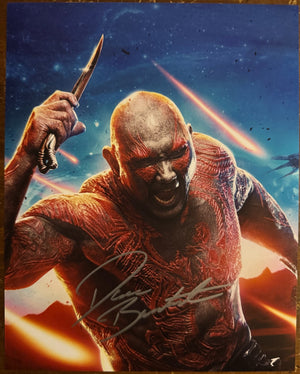 Dave Bautista Signed Autograph 8x10 Matte Guardians of the Galaxy Photograph COA