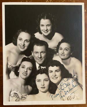 Lester Cole & The Debutantes Signed Autograph Signature 8x10 Vintage Photograph