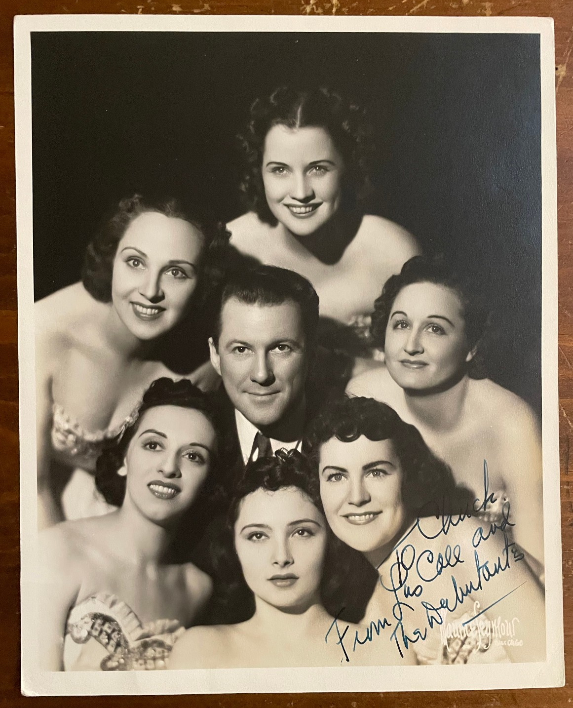 Lester Cole & The Debutantes Signed Autograph Signature 8x10 Vintage Photograph