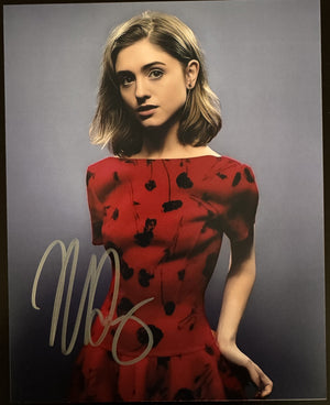 Natalia Dyer Nancy Wheeler Stranger Things Signed Autograph 8x10 Matte Photo COA