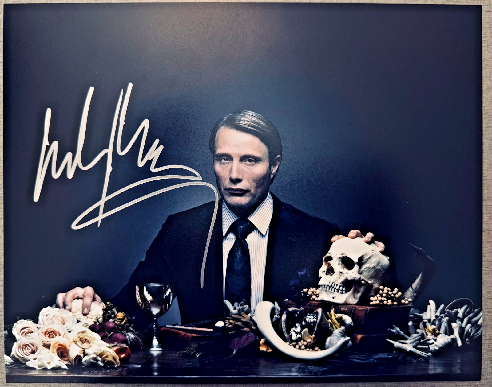 Mads Mikkelsen Hannibal Signed Autographed Signature 8x10 Matte Photograph COA