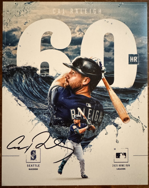Cal Raleigh Seattle Mariners Autographed Signature 8x10 Matte Photograph COA