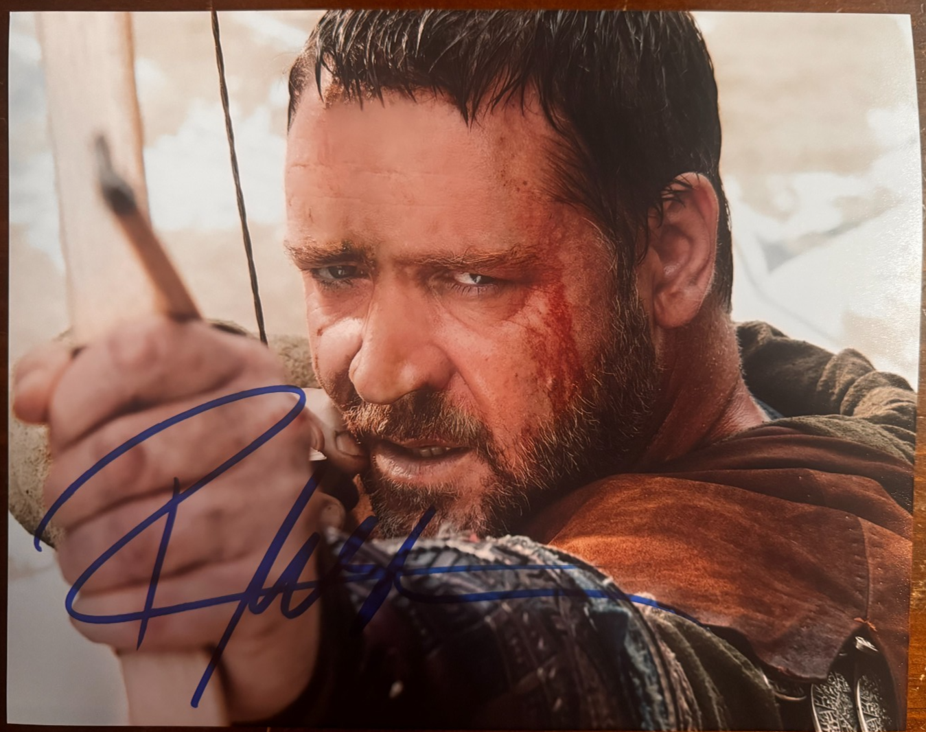 Russell Crowe Gladiator Signed Autographed Signature 8x10 Matte Photograph COA