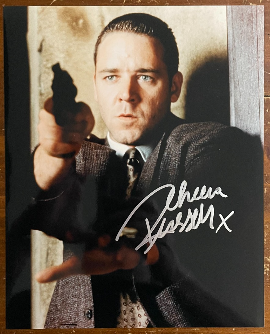 Russell Crowe Signed Autograph Signature 8x10 L. A. Confidential Photograph