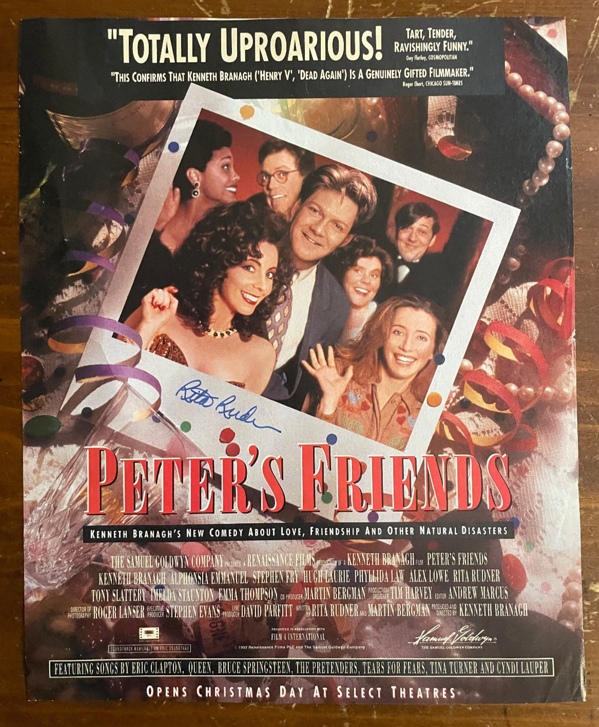 Rita Rudner Signed Autograph Signature 8.25x10 Peter's Friend Cut Mag Page