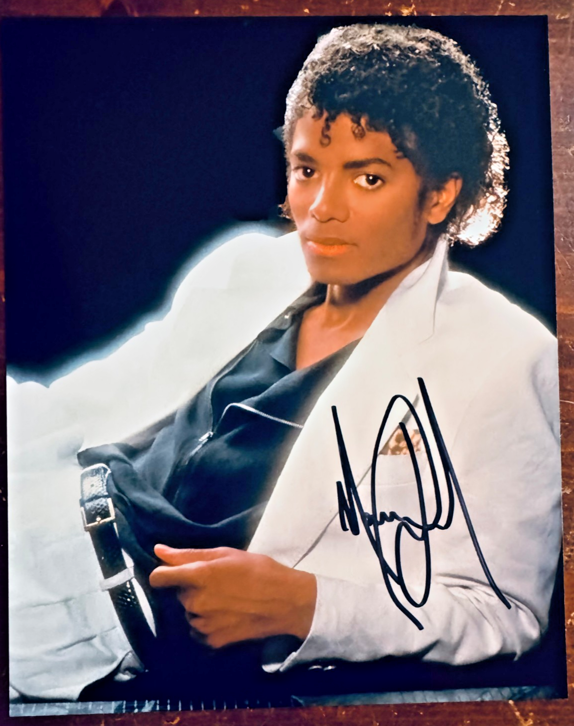 Michael Jackson Thriller Signed Autographed Signature 8x10 Matte Photograph COA