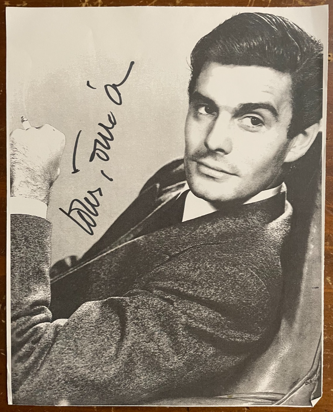 Louis Jourdain Signed Signature Autograph 8x10 B&W Photograph