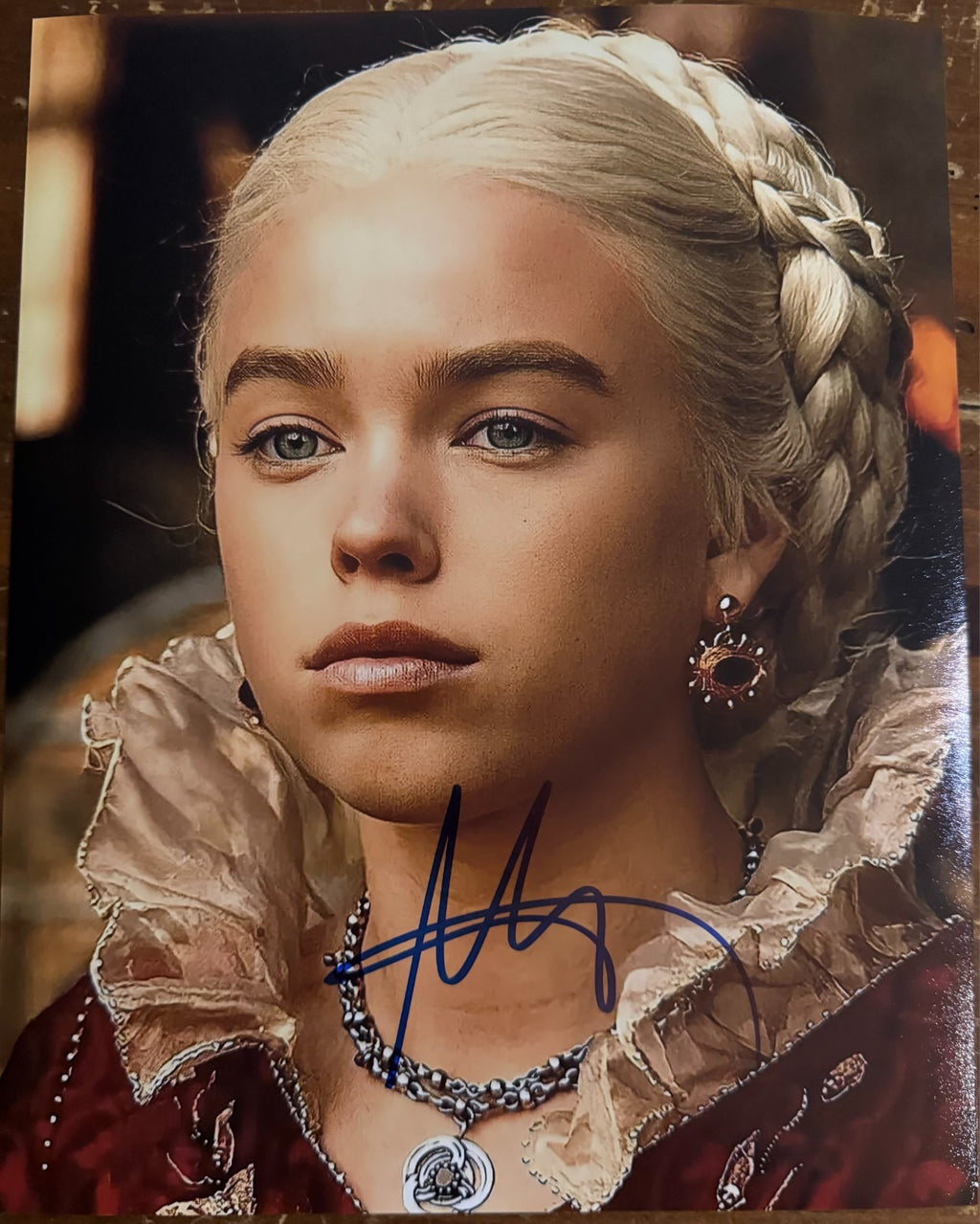 Milly Alcock House of Dragons Signed Autographed Signature 8x10 Matte Photo COA
